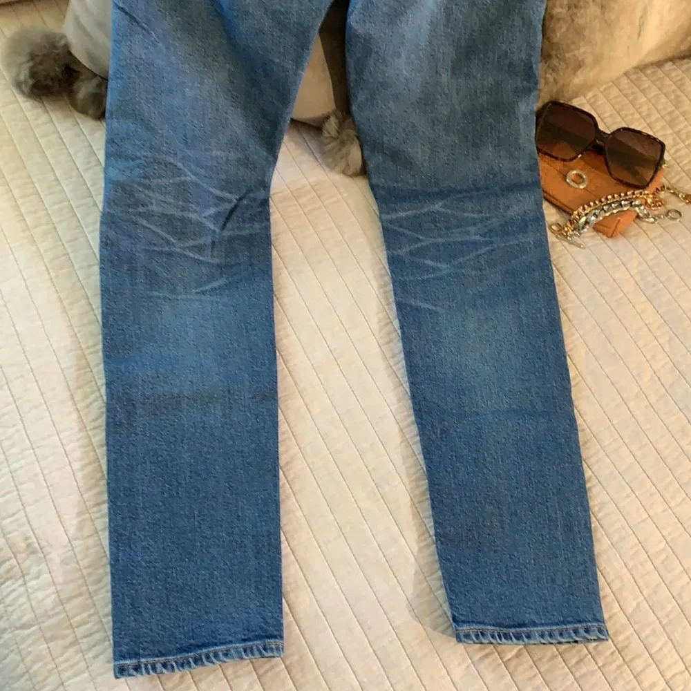 Leviβs 512 slim taper made and crafted med wash high rise unisex jeans 28/32 - Picture 11 of 16